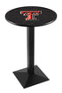Holland Bar Stool Sports Team Wrinkle Texas Tech Pub Table - 42"" Black