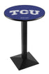 Holland Bar Stool Sports Team Wrinkle TCU Pub Table - 42"" Black