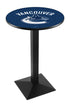 Holland Bar Stool Co. Sports Team L217 - 42"" Black Wrinkle Vancouver Canucks Pub Table