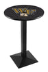 Holland Bar Stool Co Sports Team L217 - 42"" Black Wrinkle Wake Forest Pub Table