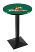 L217 - 42"" Black Wrinkle Wright State Pub Table