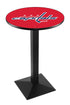 Holland Bar Stool Co. Sports Team L217 - 42"" Black Wrinkle Washington Capitals Pub Table