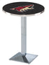 L217 - 36"" Chrome Arizona Coyotes Modern Pub Table