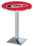 L217 - 36"" Chrome Carolina Hurricanes Modern Pub Table