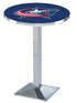 L217 - 36"" Chrome Columbus Blue Jackets Pub Table