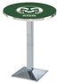 L217 - 36"" Chrome Colorado State Pub Table