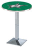 L217 - 36"" Chrome Dallas Stars Pub Table