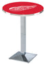 L217 - 36"" Chrome Detroit Red Wings Pub Table