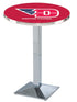 L217 - 36"" Chrome University of Dayton Pub Table