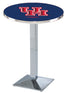 Holland Bar Stool L217 - 36"" Chrome Houston University Logo Pub Table