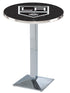 Holland Bar Stool Sports Team Chrome Los Angeles Kings Pub Table - 36""