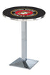 L217 - 36"" Chrome U.S. Marines Pub Table