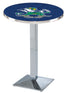 L217 - 36"" Chrome Notre Dame (Leprechaun) Pub Table