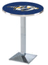 Holland Bar Stool Sports Team Chrome Nashville Predators Pub Table - 36""