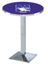 L217 - 36"" Chrome Northwestern Pub Table