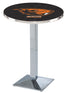 L217 - 36"" Chrome Oregon State Pub Table