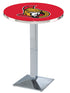 Holland Bar Stool Sports Team Chrome Ottawa Senators Pub Table - 36""