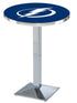 Holland Bar Stool Co. Sports Team L217 - 36"" Chrome Tampa Bay Lightning Pub Table