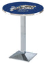 Holland Bar Stool Co Sports Team L217 - 36"" Chrome US Naval Academy NAVY Pub Table