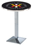 Holland Bar Stool Co Sports Team L217 - 36"" Chrome Virginia Military Institute Pub Table