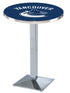 Holland Bar Stool Co. Sports Team L217 - 36"" Chrome Vancouver Canucks Pub Table