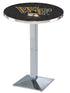 Holland Bar Stool Co Sports Team L217 - 36"" Chrome Wake Forest Pub Table