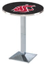 Holland Bar Stool Co Sports Team L217 - 36"" Chrome Washington State Pub Table