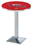 Holland Bar Stool Co Sports Team L217 - 36"" Chrome Western Kentucky Pub Table