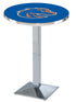 L217 - 42"" Chrome Boise State Pub Table