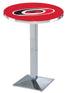 L217 - 42"" Chrome Carolina Hurricanes Modern Pub Table