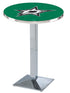 L217 - 42"" Chrome Dallas Stars Pub Table