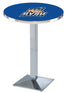 Holland Bar Stool Chrome Grand Valley State NCAA Sports Team Logo Pub Table L217 - 42""