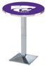 L217 - 42"" Chrome Kansas State Pub Table