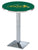 L217 - 42"" Chrome North Dakota State Pub Table Green