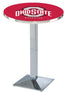 L217 - 42"" Chrome Ohio State Pub Table