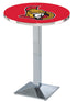 Holland Bar Stool Sports Team Chrome Ottawa Senators Pub Table - 42""