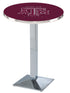 Holland Bar Stool Sports Team Chrome Texas A&M Pub Table - 42""