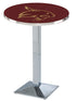 Holland Bar Stool Sports Team Chrome Texas State Pub Table - 42""