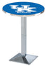 Holland Bar Stool Sports Team Chrome Kentucky ""UK"" Pub Table - 42""