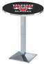 Holland Bar Stool Co Sports Team L217 - 42"" Chrome Valdosta State Pub Table