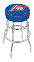 25"" L7C1 - 4"" U.S. Coast Guard Cushion Seat with Double-Ring Chrome Base Swivel Bar Stool