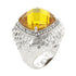 Citrine Dome Cocktail Ring Size 5
