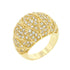 Goldeneye Clear Cubic Zirconia Cocktail Ring Size 6