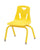 Berries School Kids Classroom Stacking Chair with Powder-Coated Legs 8