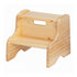 Little Colorado Kids Wooden Bathroom Stepstool Natural Laquer