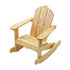 Little Colorado Kids Seating Childs Adirondack Rocking Chair Natural Laquer