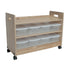 Little Colorado Kids Toy Organizer with Casters Sanded and Unfinished