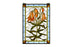 16""W X 24""H Trumpet Lily Stained Glass Window