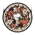 Meyda 15""W X 15""H Wreath & Garland Medallion Stained Glass Window