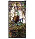 19""W X 40""H Tiffany Peacock Wisteria Stained Glass Window